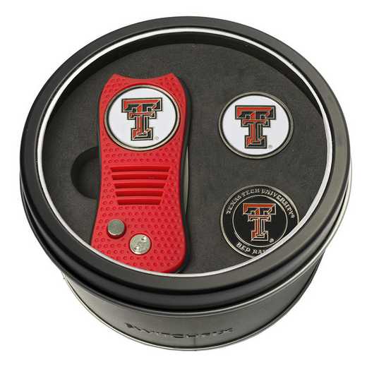 25159: Tin GftSt Swtchfix 2BallMkrs Texas Tech Red Raiders